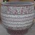 Vered Vase - mosaic vase made of romantic color ceramics with flower glasses
